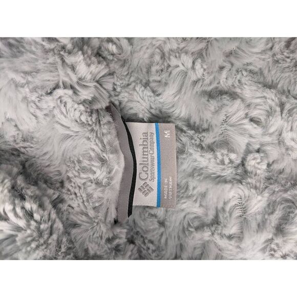 Columbia Navy Copper Crest II Long Jacket Hooded Plush Fleece Lined Sz M Medium - Picture 5 of 8